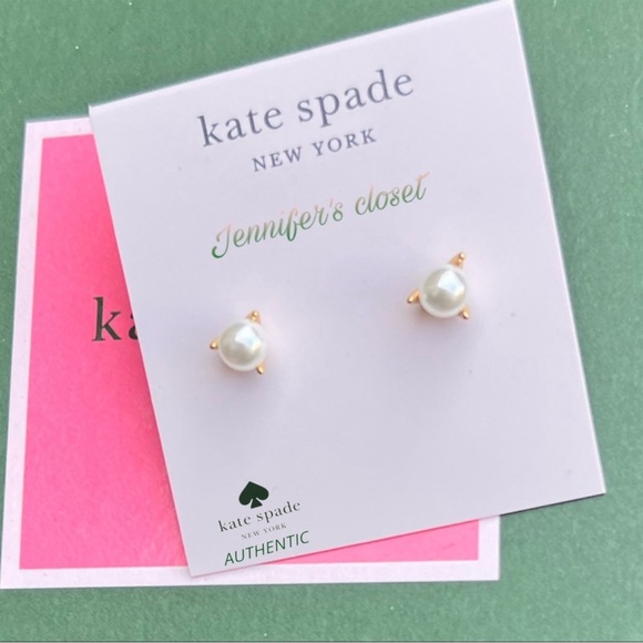 Kate Spade Mini Pearl Stud Earrings - Picture 2 of 7